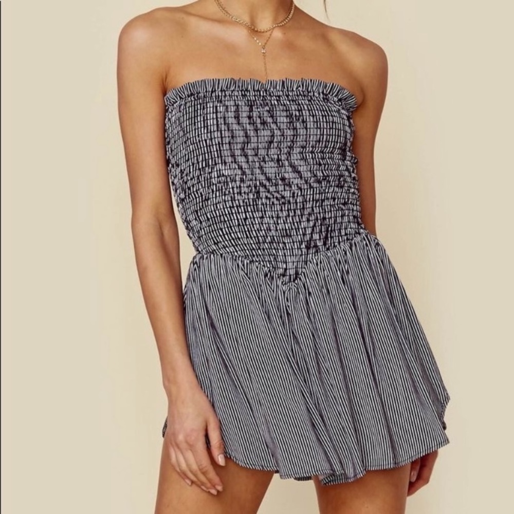 Dance Till Dawn Striped Romper